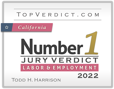 Number 1 Jury Verdicts Labor and Employement 2022 Todd H. Harrison